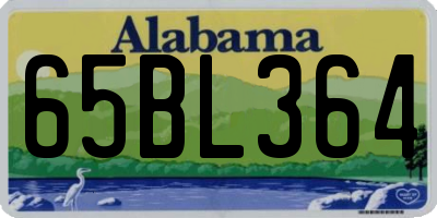 AL license plate 65BL364