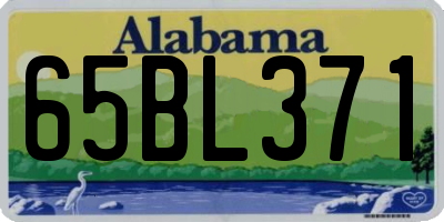 AL license plate 65BL371