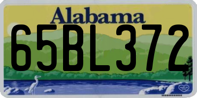 AL license plate 65BL372