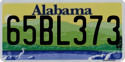 AL license plate 65BL373