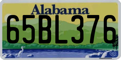 AL license plate 65BL376