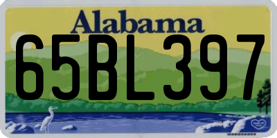 AL license plate 65BL397