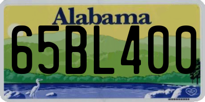 AL license plate 65BL400