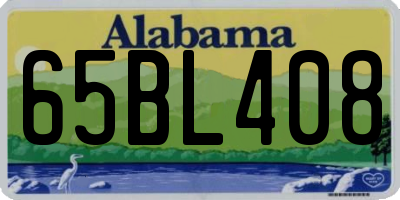 AL license plate 65BL408
