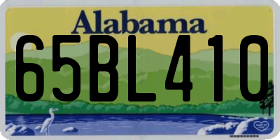 AL license plate 65BL410
