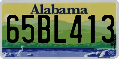 AL license plate 65BL413