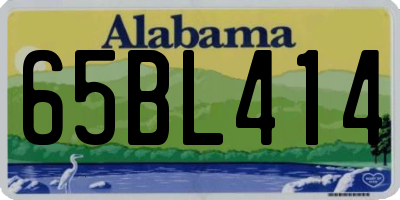 AL license plate 65BL414