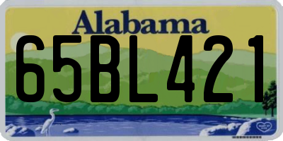 AL license plate 65BL421