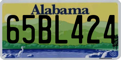 AL license plate 65BL424