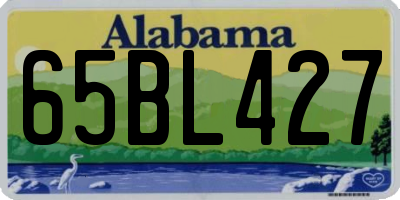 AL license plate 65BL427