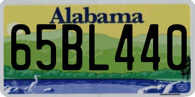 AL license plate 65BL440