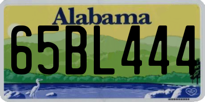AL license plate 65BL444