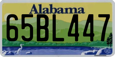 AL license plate 65BL447