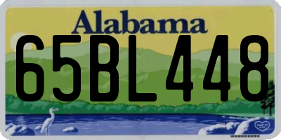 AL license plate 65BL448