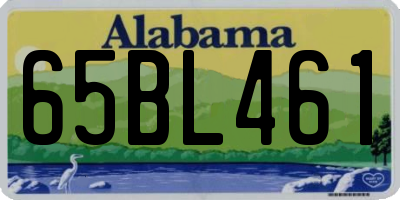 AL license plate 65BL461
