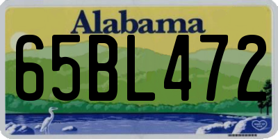 AL license plate 65BL472