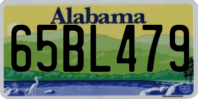 AL license plate 65BL479