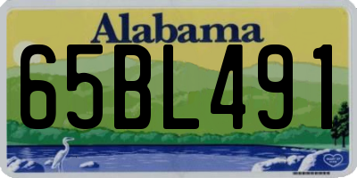 AL license plate 65BL491