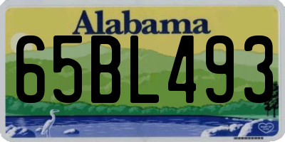 AL license plate 65BL493