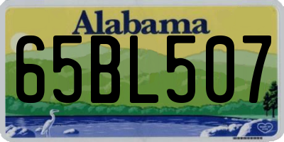 AL license plate 65BL507