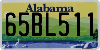 AL license plate 65BL511