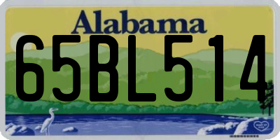 AL license plate 65BL514