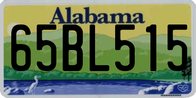 AL license plate 65BL515