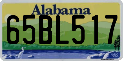 AL license plate 65BL517