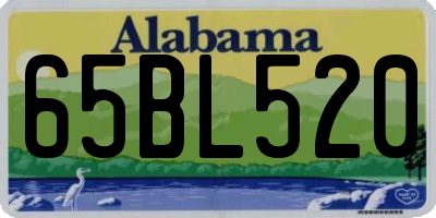 AL license plate 65BL520