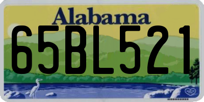 AL license plate 65BL521