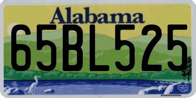 AL license plate 65BL525