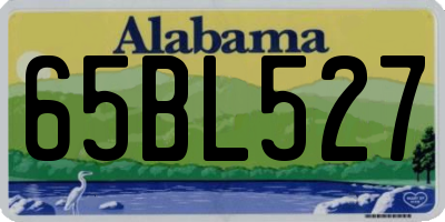 AL license plate 65BL527