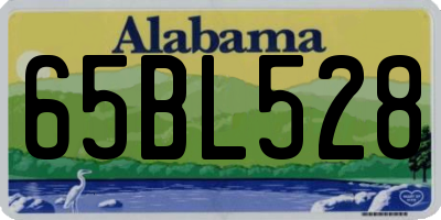 AL license plate 65BL528
