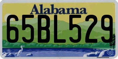 AL license plate 65BL529