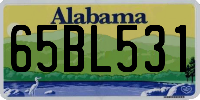 AL license plate 65BL531