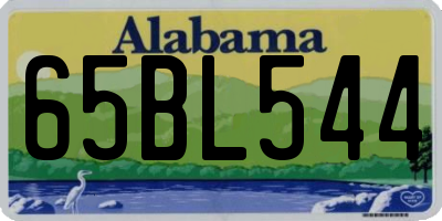 AL license plate 65BL544