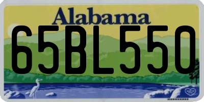 AL license plate 65BL550