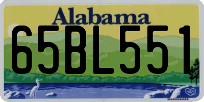 AL license plate 65BL551