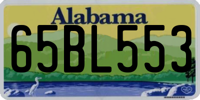 AL license plate 65BL553