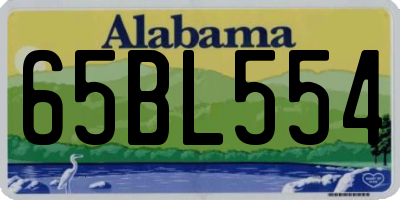 AL license plate 65BL554