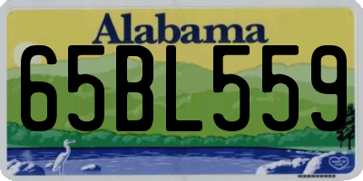 AL license plate 65BL559