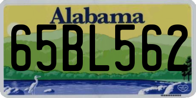AL license plate 65BL562