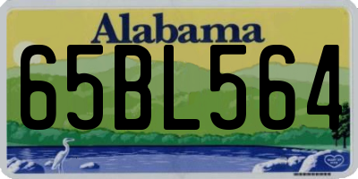 AL license plate 65BL564
