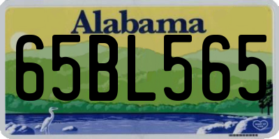 AL license plate 65BL565