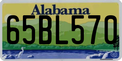 AL license plate 65BL570
