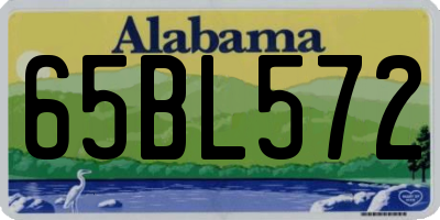 AL license plate 65BL572