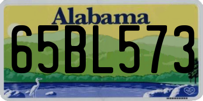 AL license plate 65BL573