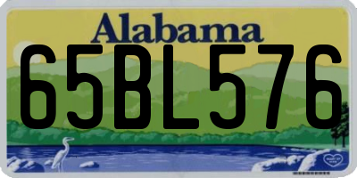 AL license plate 65BL576