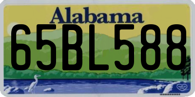 AL license plate 65BL588