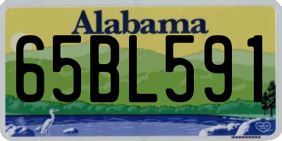 AL license plate 65BL591